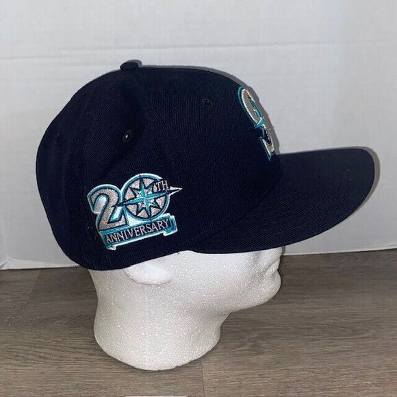 Seattle Mariners New Era Cooperstown Collection 20th Anniversary 7 5/8 Hat Cap - Picture 4 of 6